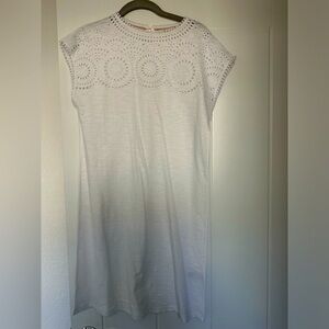 Boden white cotton dress. Size 4 never worn